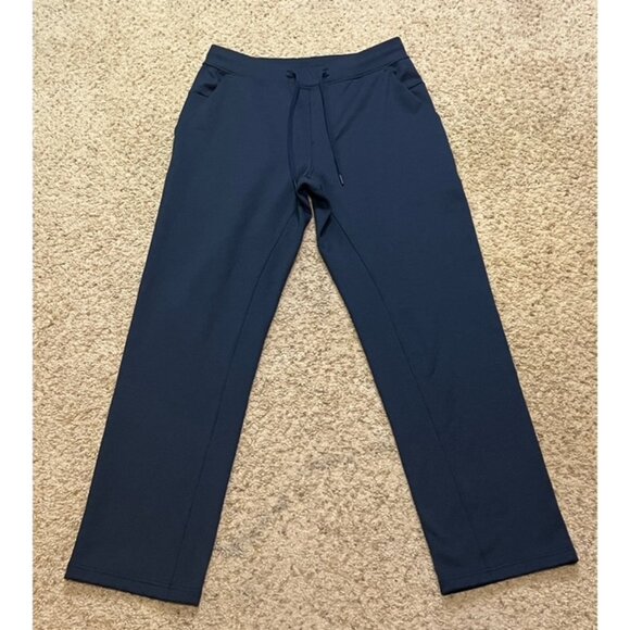 Lululemon Men Navy Blue City Sweat Relaxed Fleece Sweatpants Size Large L EUC - Picture 1 of 8